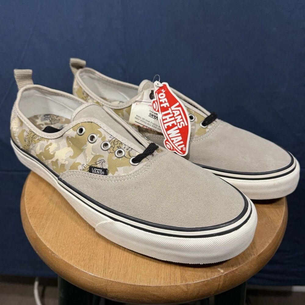 NEW Vans Shoes Authentic UC BJ Betts Tattoo Goat Grey Morn Mens 13